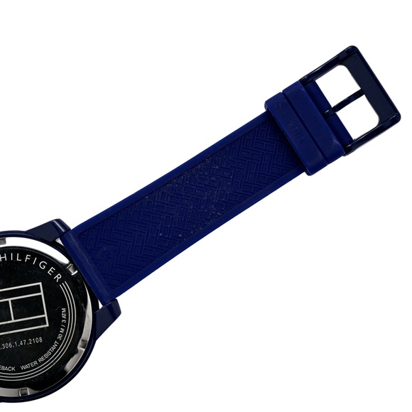 Tommy Hilfiger Men's Quartz Plastic and Rubber Casual Watch Blue 1791322 - Picture 8 of 10